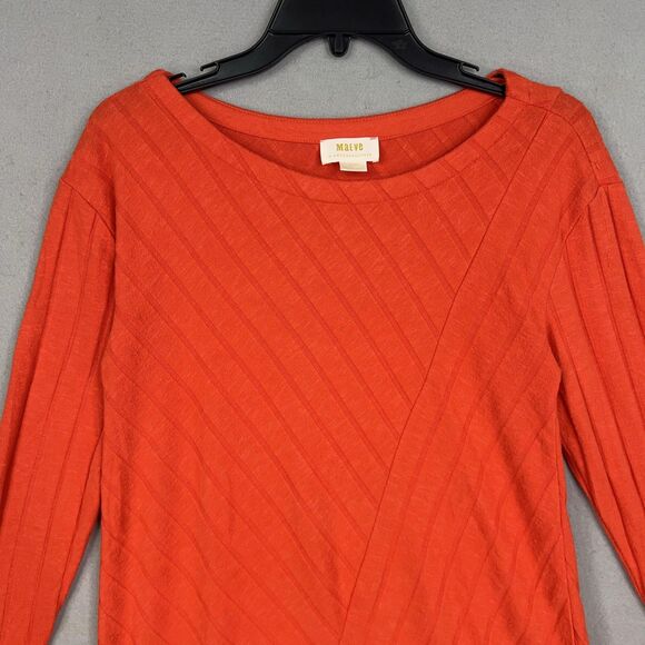 Maeve Anthropologie Sweater Womens Medium Orange Devine Tunic Top Minimal Cozy - Picture 2 of 14